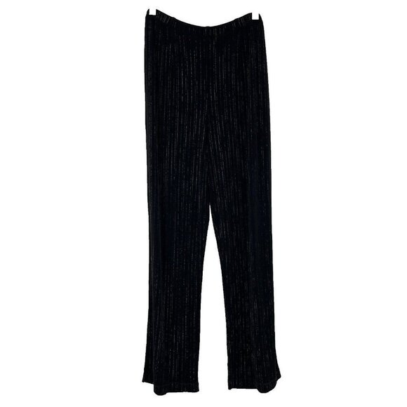Chico's Travelers Pants Women's 2 Short Black Stretch Slinky Flowy Straight Leg - Picture 1 of 6